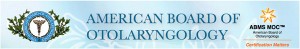 Logo of the American Board of Otolaryngology.