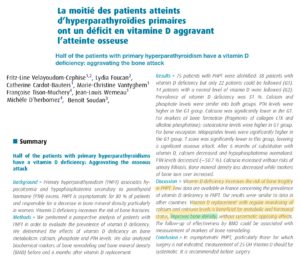 screenshot of vitamin d hyperparathyroidism article