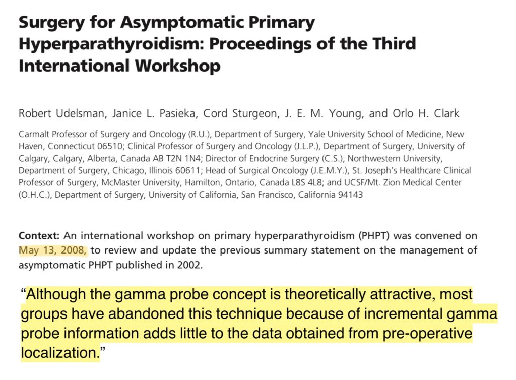 surgery for asymptomatic primary hyperparathyroidism